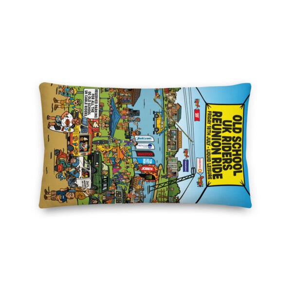 Limited Edition - Old School UK Cable Riders Reunion SESH Premium Pillow - Image 2