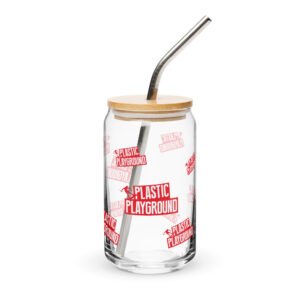 Limited Edition - Plastic Playground Can-shaped Glass (Lid and Straw Optional)