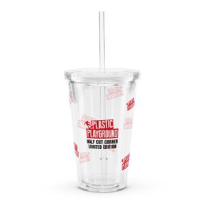 Limited Edition – Plastic Playground Half Cut Corner Clear Plastic Tumbler
