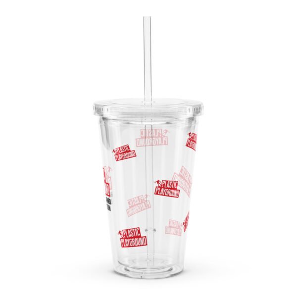 Limited Edition – Plastic Playground Half Cut Corner Clear Plastic Tumbler - Image 4