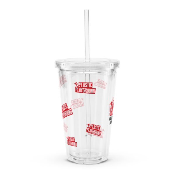 Limited Edition – Plastic Playground Half Cut Corner Clear Plastic Tumbler - Image 3