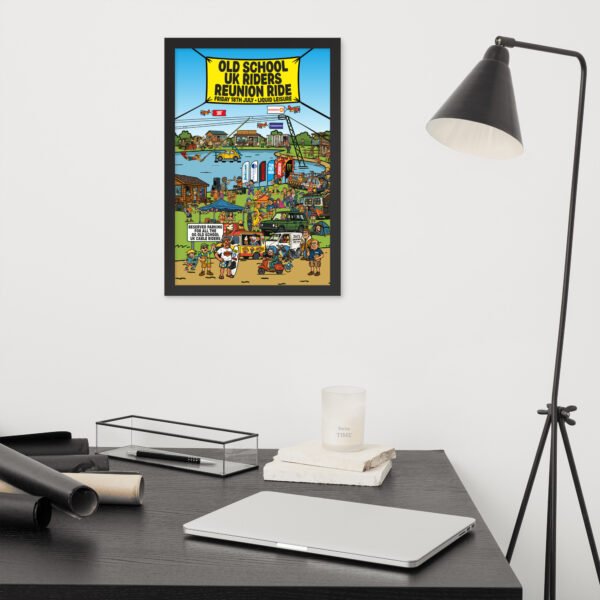 Limited Edition – Old School UK Cable Riders Reunion Framed Poster - Image 5