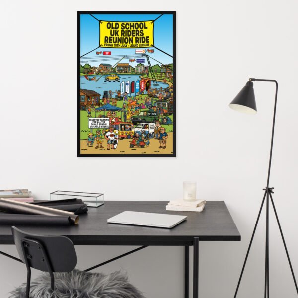 Limited Edition – Old School UK Cable Riders Reunion Framed Poster - Image 4