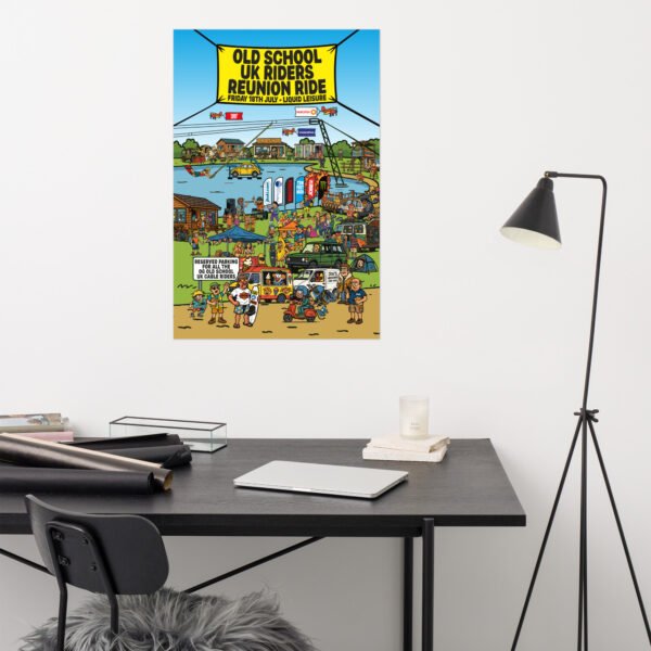 Limited Edition – Old School UK Cable Riders Reunion Poster (No Frame) - Image 5