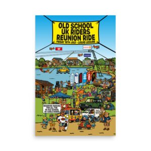 Limited Edition – Old School UK Cable Riders Reunion Poster (No Frame)