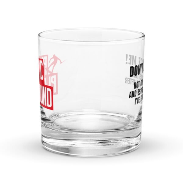 Limited Edition – Plastic Playground Don't Judge Me Rocks Glass - Image 2