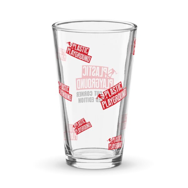 Limited Edition – Plastic Playground Half Cut Corner Shaker Glass - Image 2