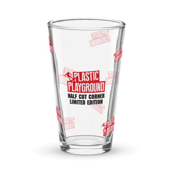 Limited Edition – Plastic Playground Half Cut Corner Shaker Glass