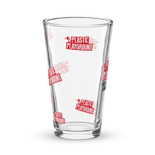 Limited Edition – Plastic Playground Half Cut Corner Shaker Glass - Image 3