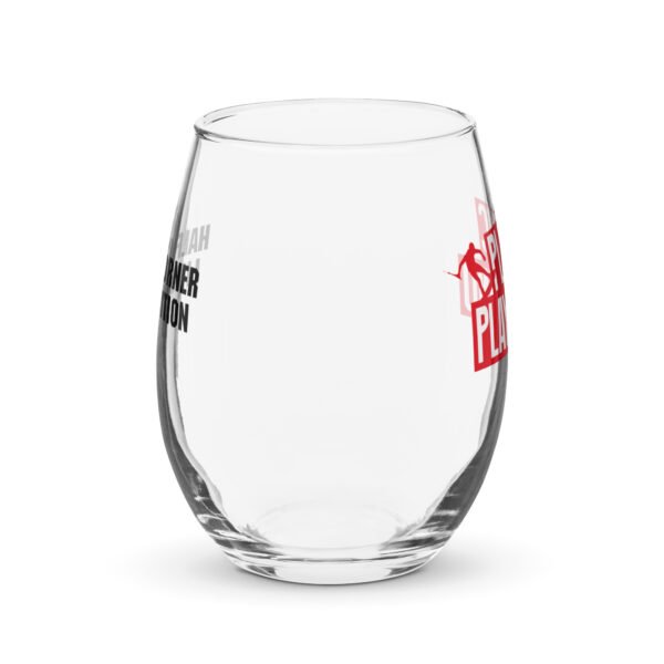 Limited Edition – Plastic Playground Half Cut Corner Stemless Wine Glass - Image 3