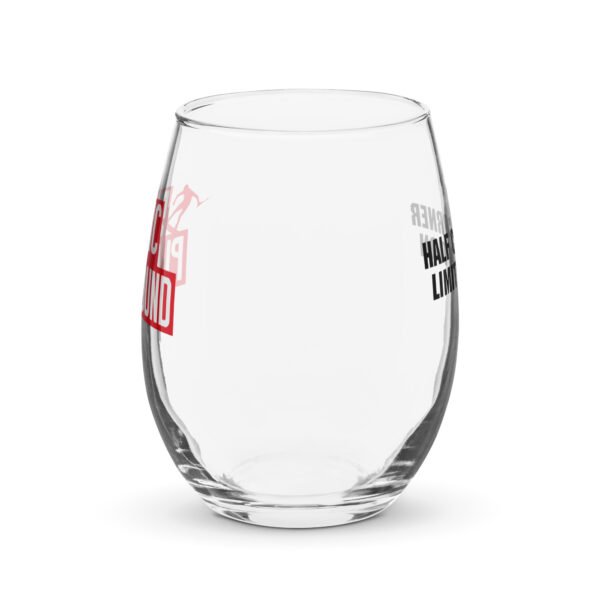 Limited Edition – Plastic Playground Half Cut Corner Stemless Wine Glass - Image 2