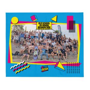 Limited Edition – Old School UK Cable Riders Reunion SESH Throw Blanket