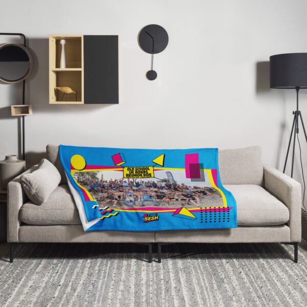 Limited Edition – Old School UK Cable Riders Reunion SESH Throw Blanket - Image 3