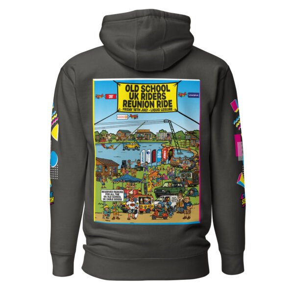 ULTIMATE EDITION – Old School UK Cable Riders Reunion SESH Unisex Hoodie (Dark Colours) - Image 2