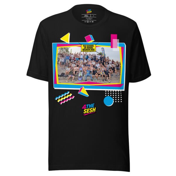 Limited Edition – Old School UK Cable Riders Reunion SESH Unisex Tee (Dark Colours) - Image 2