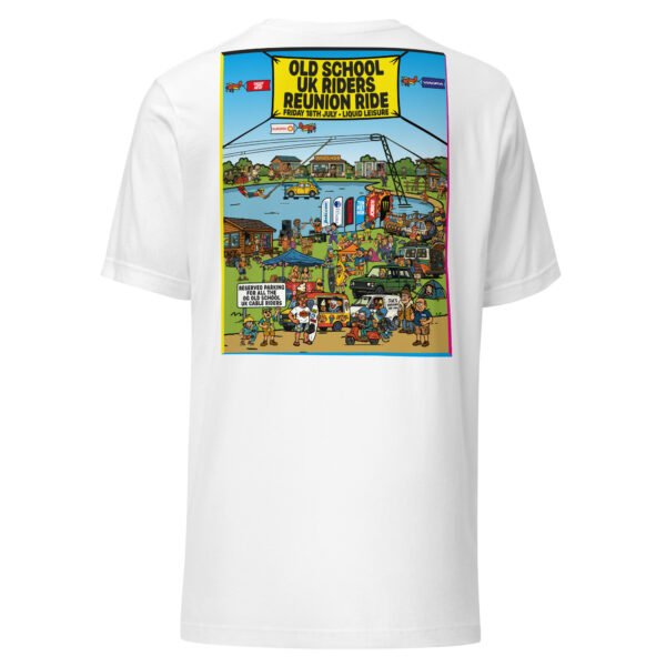 Limited Edition – Old School UK Cable Riders Reunion SESH Unisex Tee (Light Colours) - Image 8