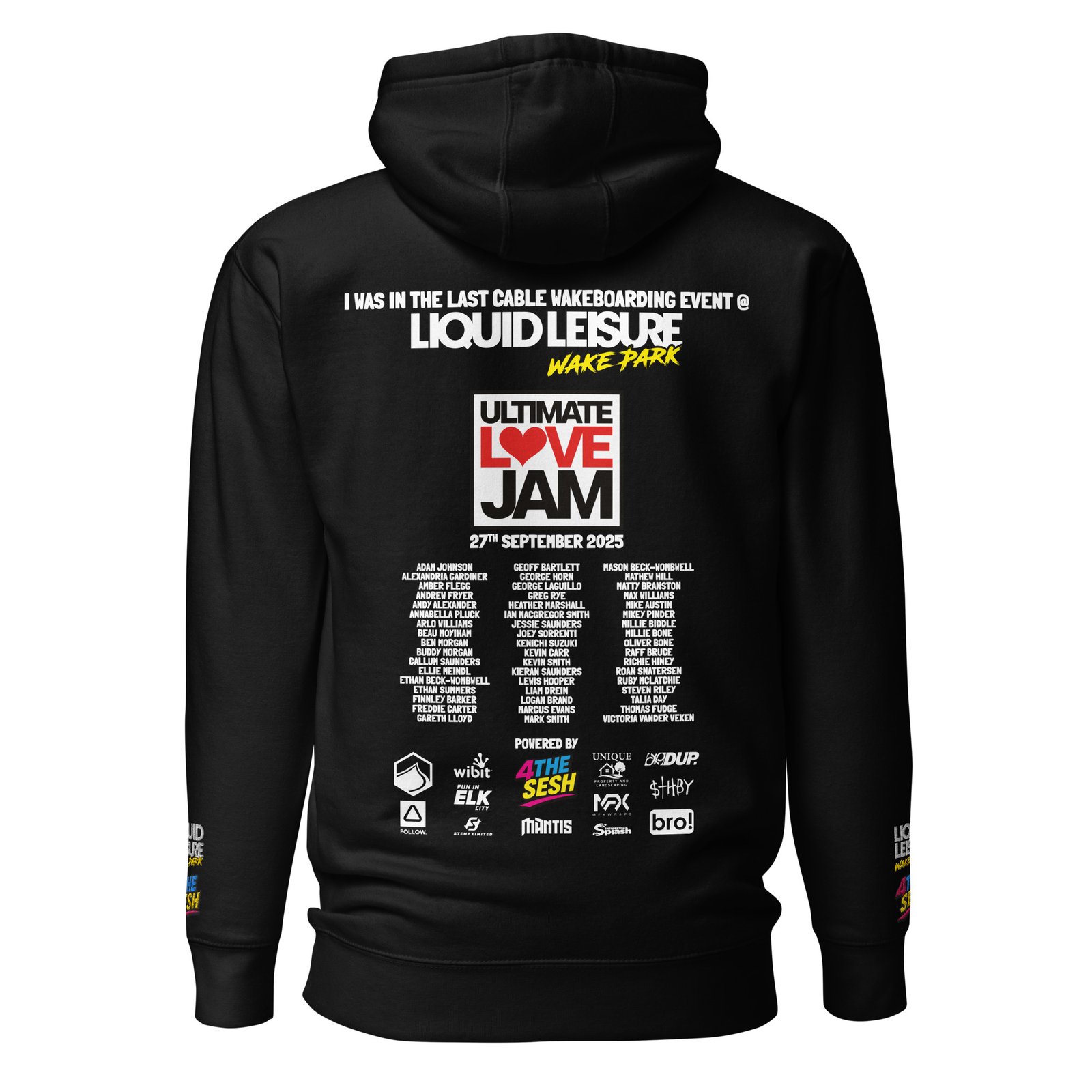 Ultimate Love Jam Competitor Hoodie – Dark Colours - Image 9