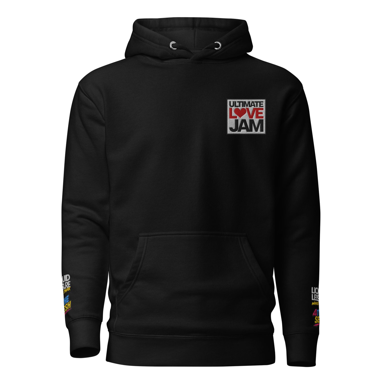 Ultimate Love Jam Competitor Hoodie – Dark Colours - Image 2