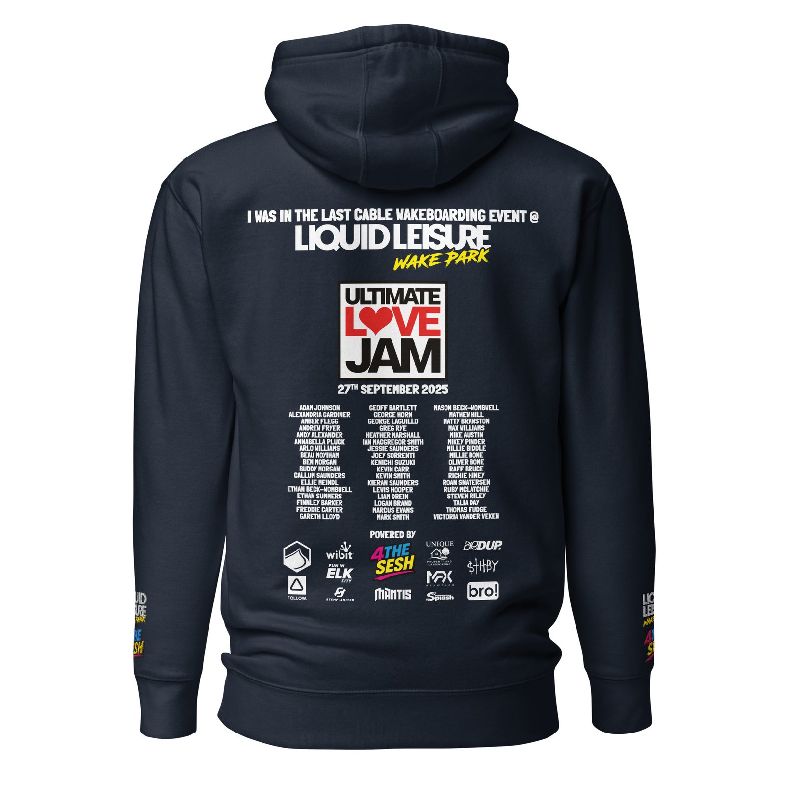 Ultimate Love Jam Competitor Hoodie – Dark Colours - Image 10