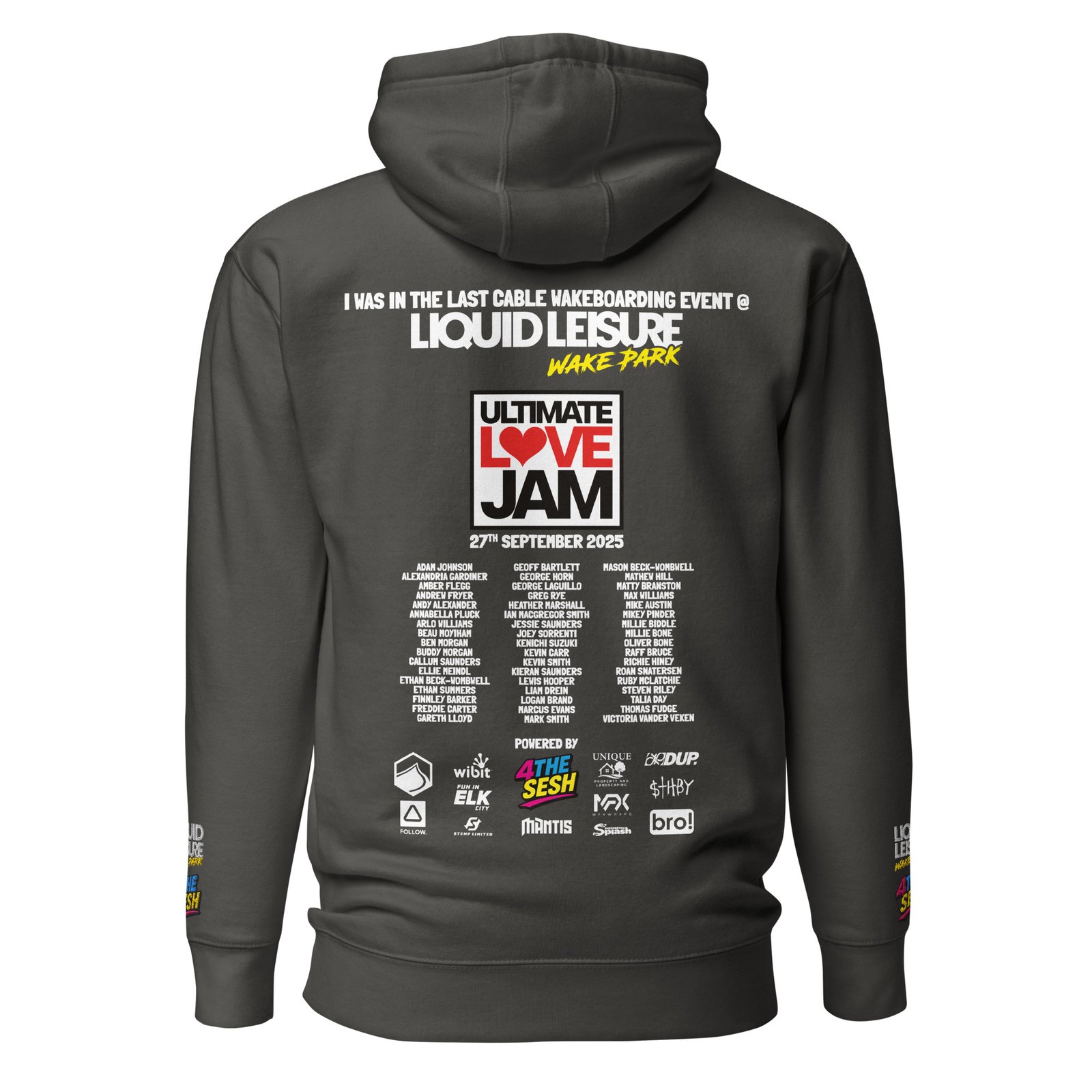 Ultimate Love Jam Competitor Hoodie – Dark Colours - Image 12
