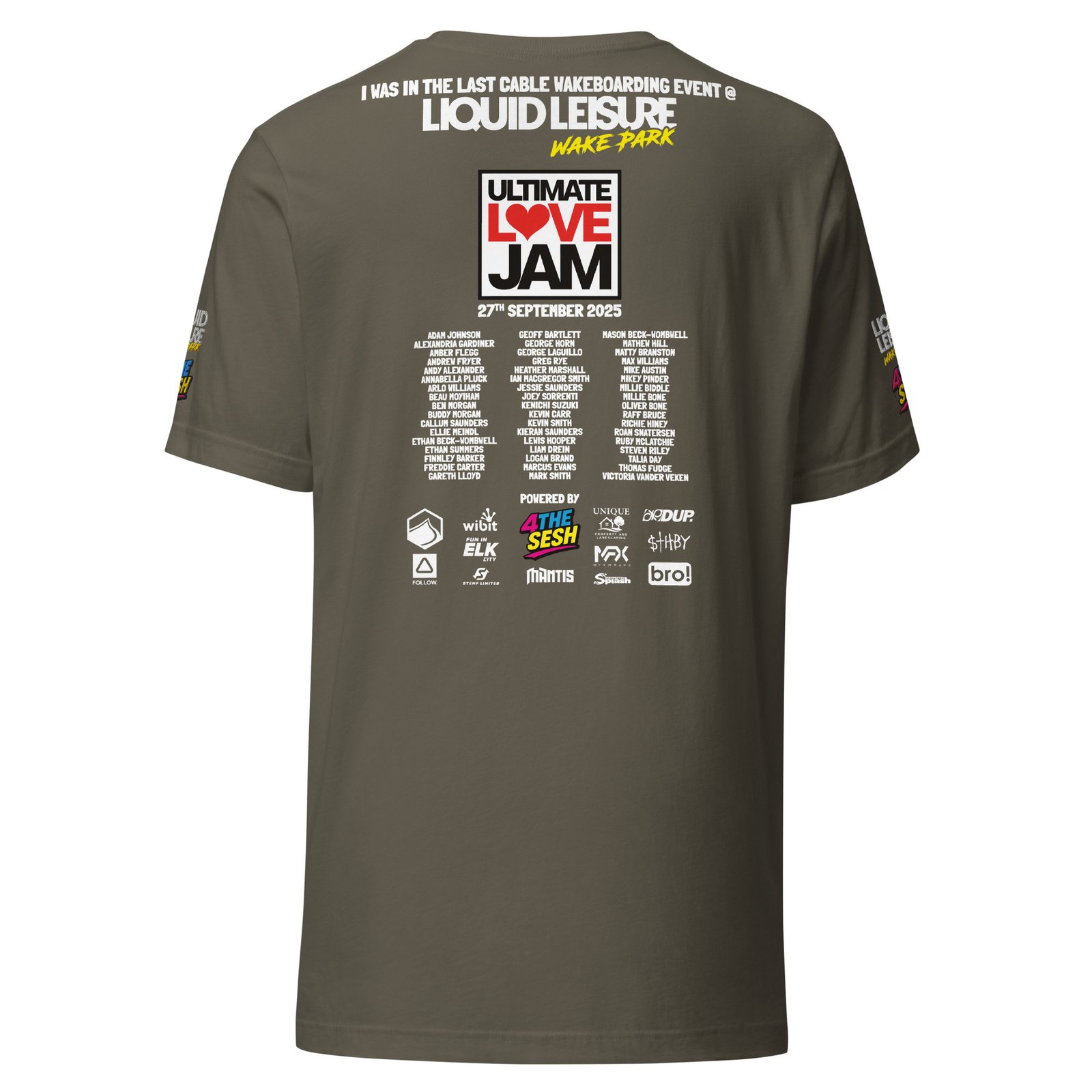 Ultimate Love Jam Competitor Tee – Dark Colours - Image 24