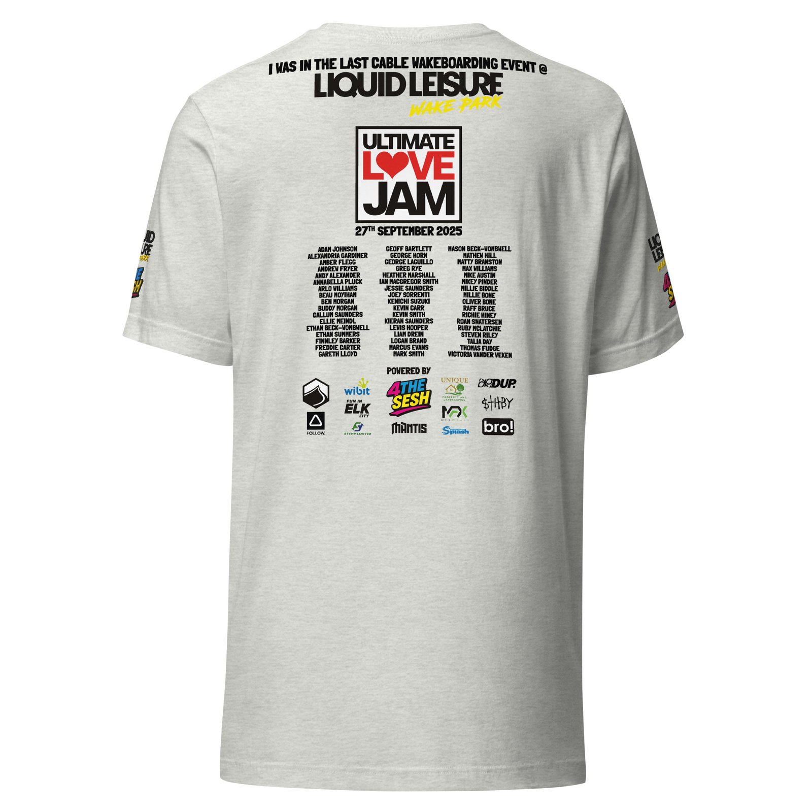 Ultimate Love Jam Competitor Tee – Light Colours - Image 16