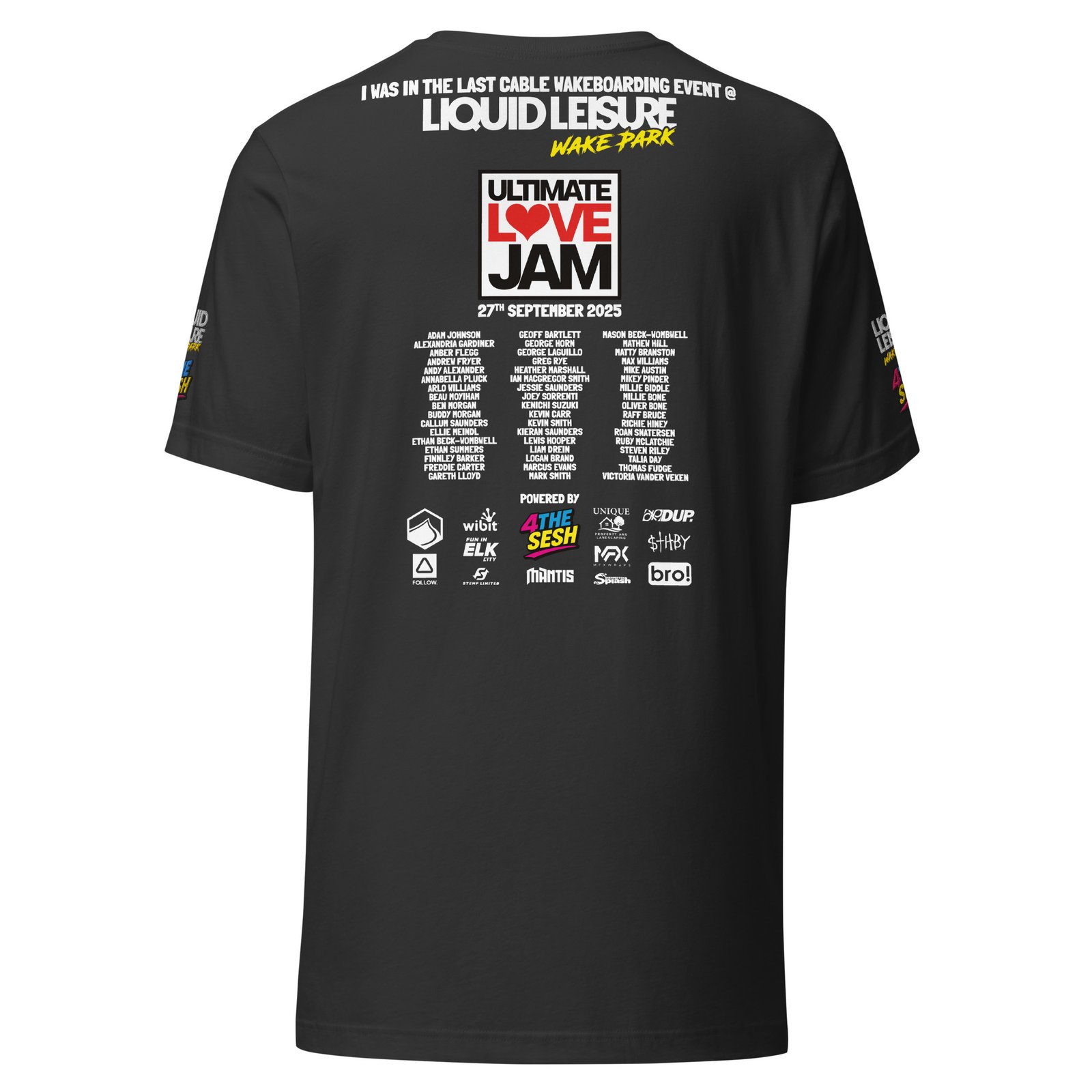 Ultimate Love Jam Competitor Tee – Dark Colours - Image 20