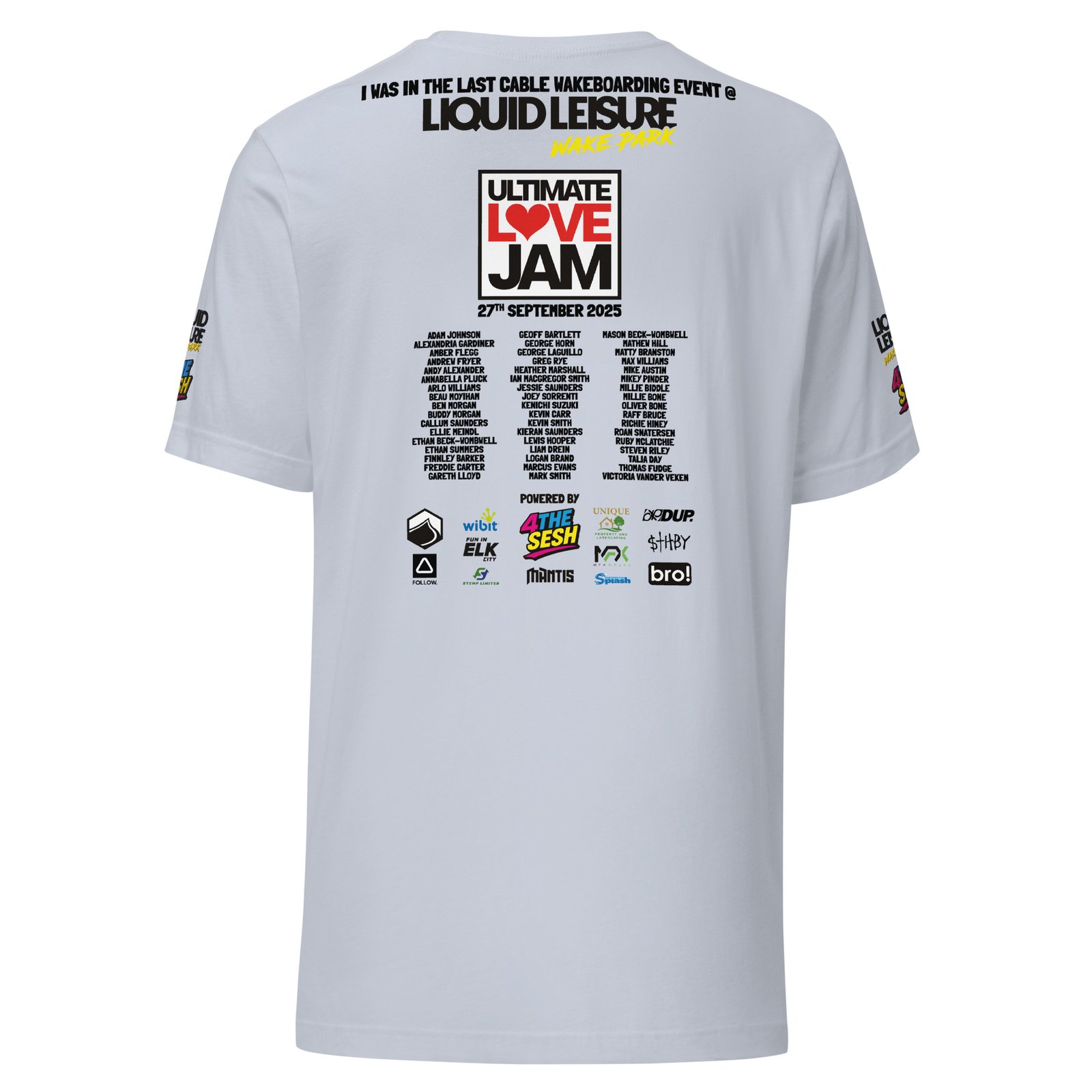 Ultimate Love Jam Competitor Tee – Light Colours - Image 12