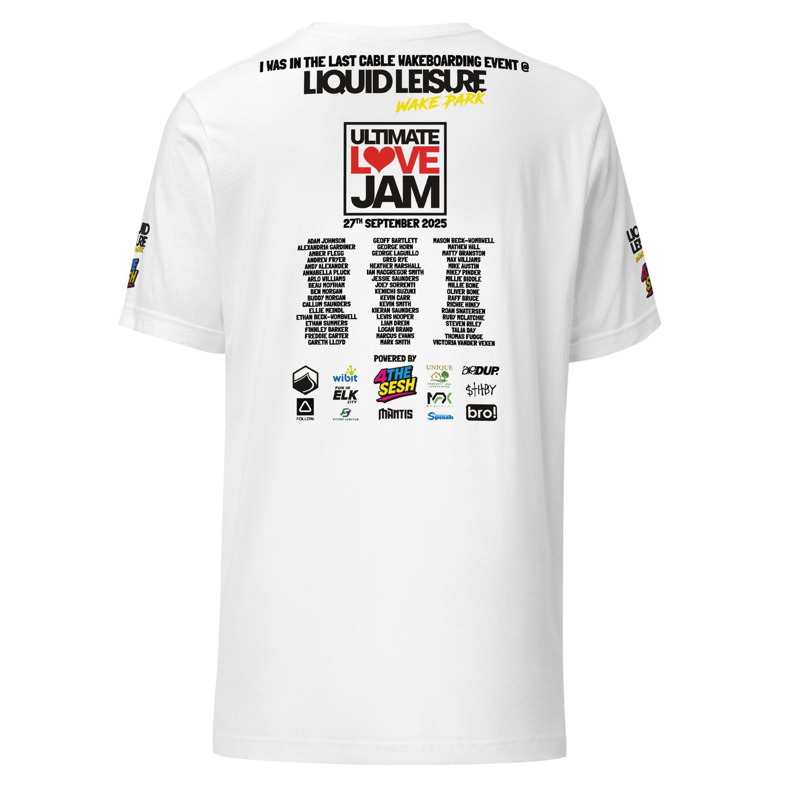 Ultimate Love Jam Competitor Tee – Light Colours - Image 18
